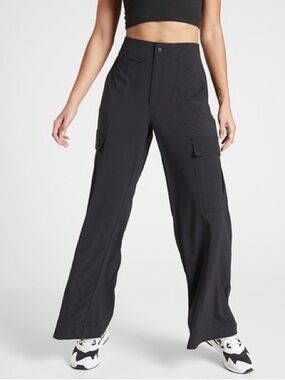 Chelsea by Athleta Wide Leg Cargo Pants - Black